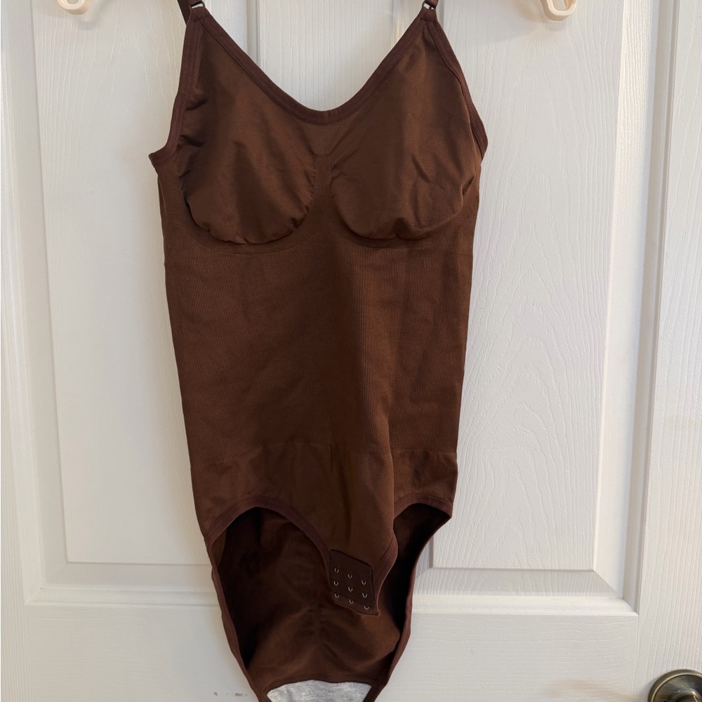 Elegant Brown Shapewear Bodysuit